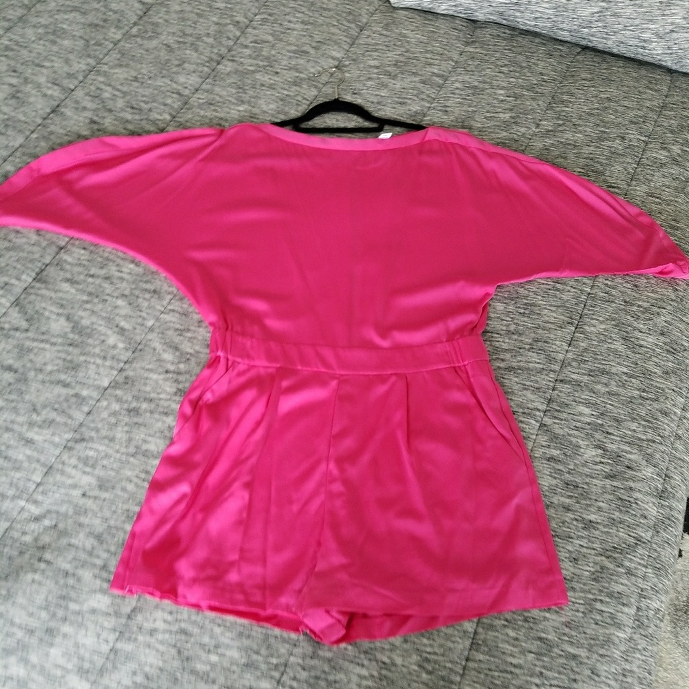 DVF Soleil Open-Back Silk Romper